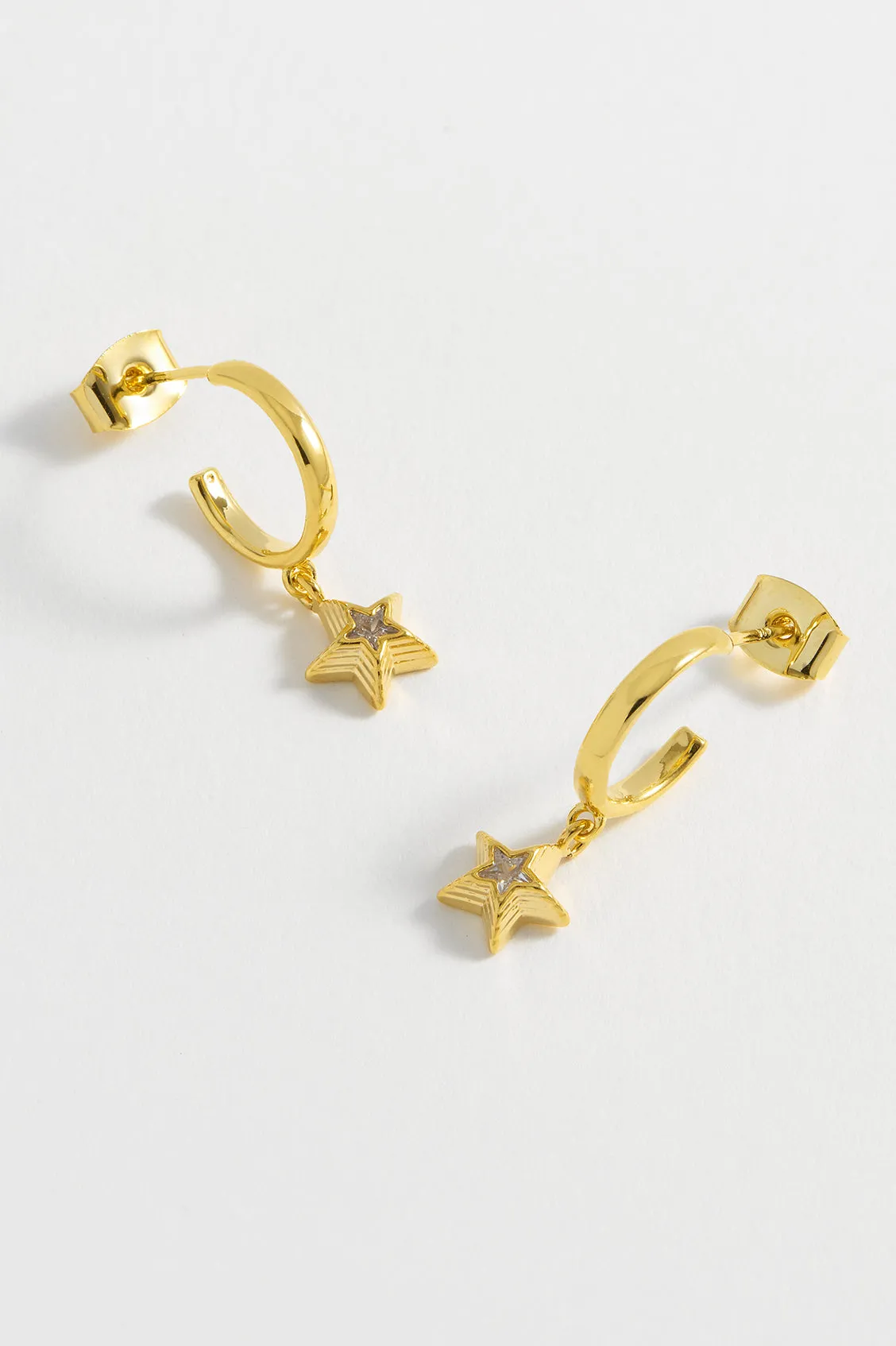 CZ Star Drop Hoops sold by Estella Bartlett