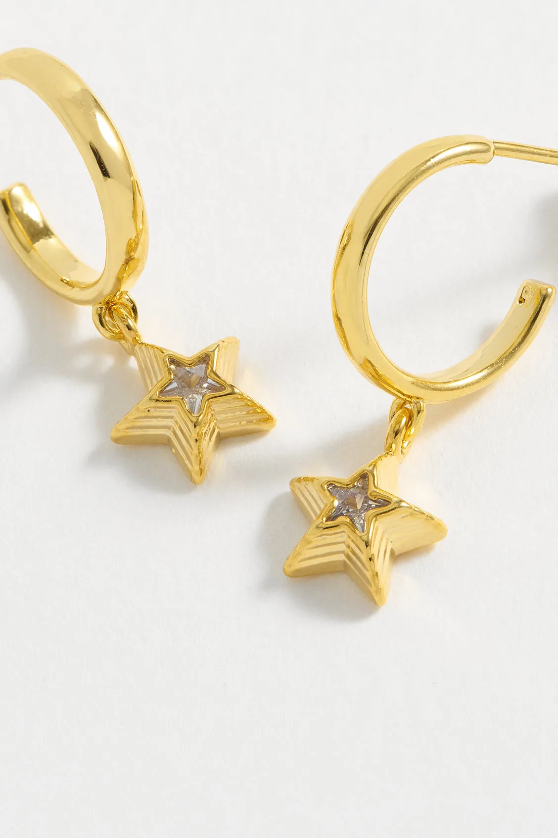 CZ Star Drop Hoops sold by Estella Bartlett product image thumbnail 5