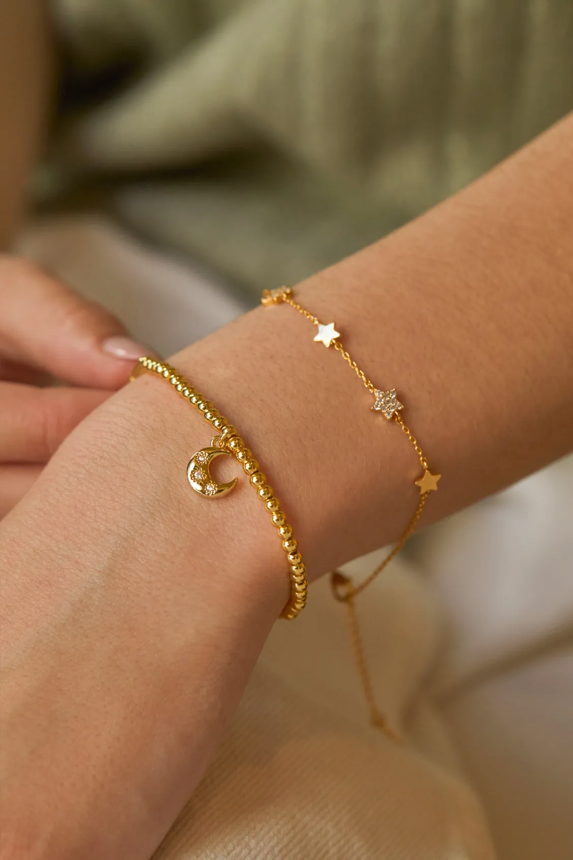 CZ Moon Bracelet sold by Estella Bartlett product image thumbnail 4