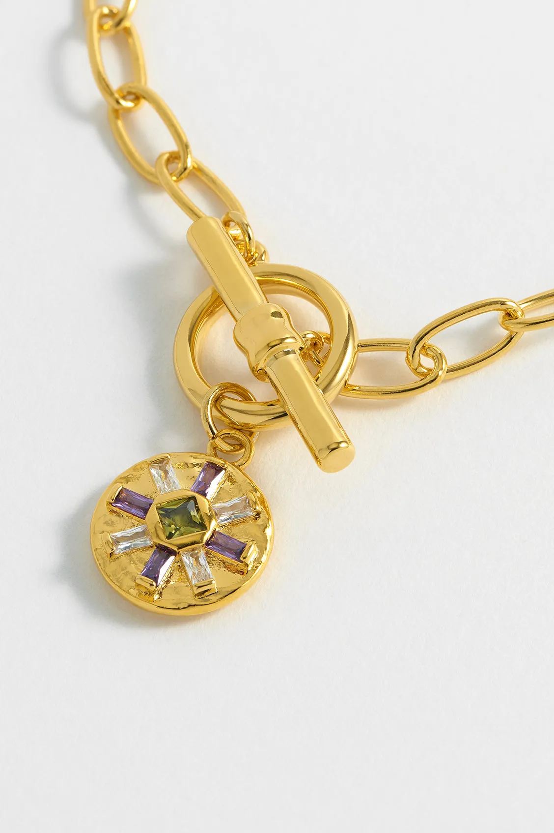 CZ Flower T-Bar Bracelet sold by Estella Bartlett product image thumbnail 4