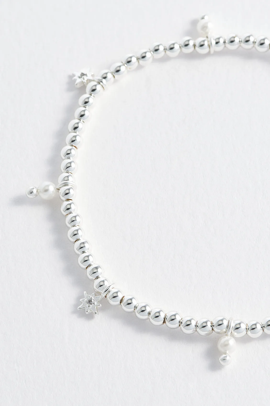 Beaded Star Pearl Charm Bracelet sold by Estella Bartlett product image thumbnail 5