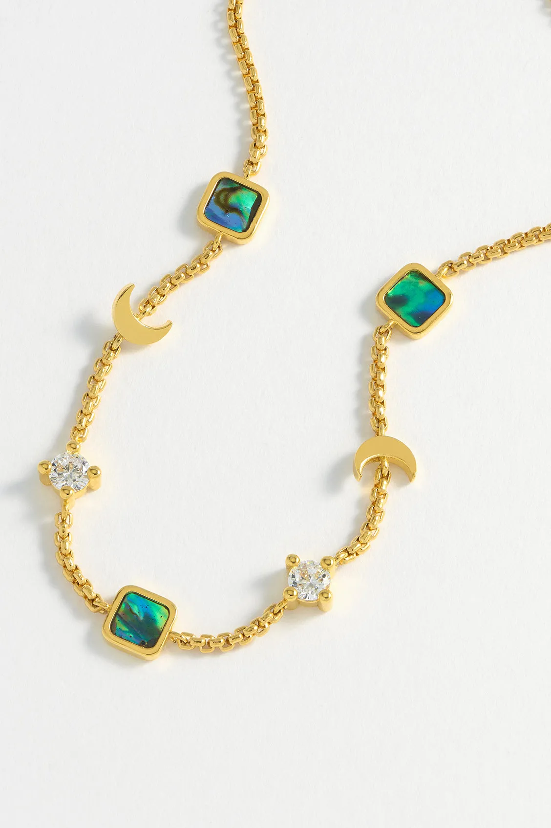 Abalone CZ Moon Bracelet sold by Estella Bartlett product image thumbnail 4