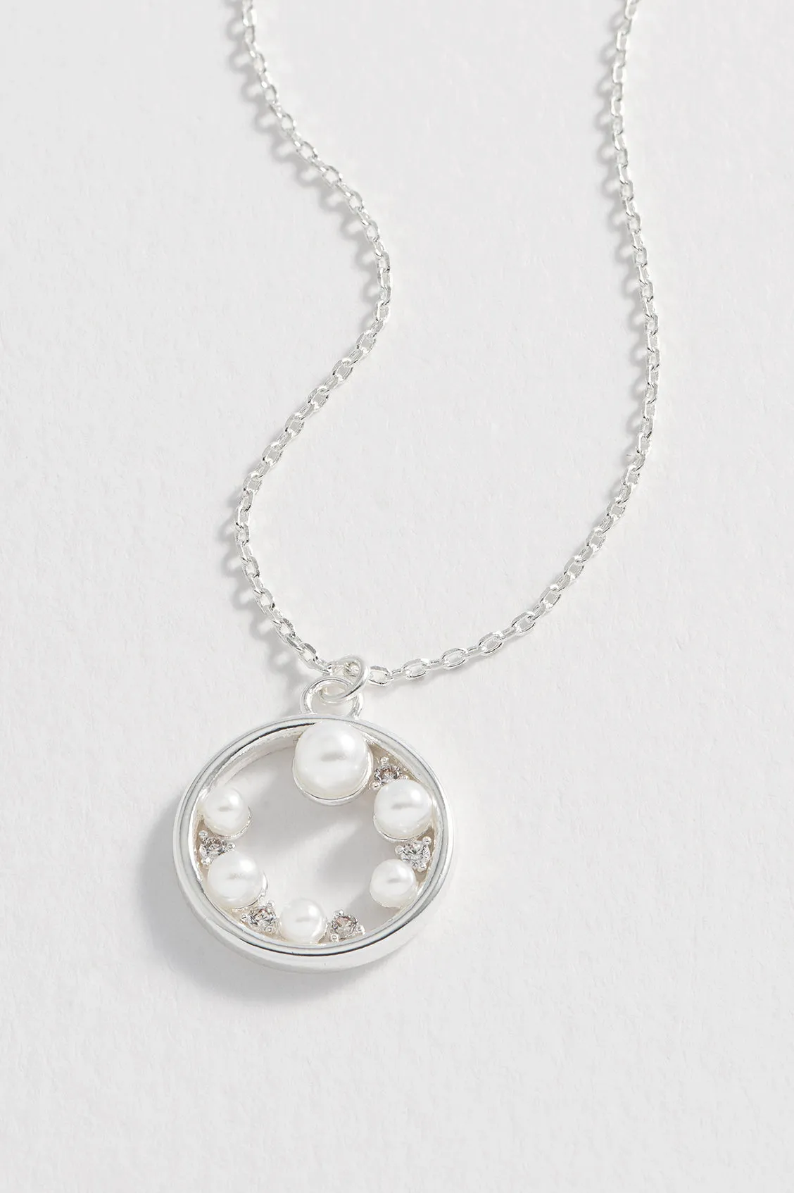 Pearl CZ Cut-Out Pendant sold by Estella Bartlett