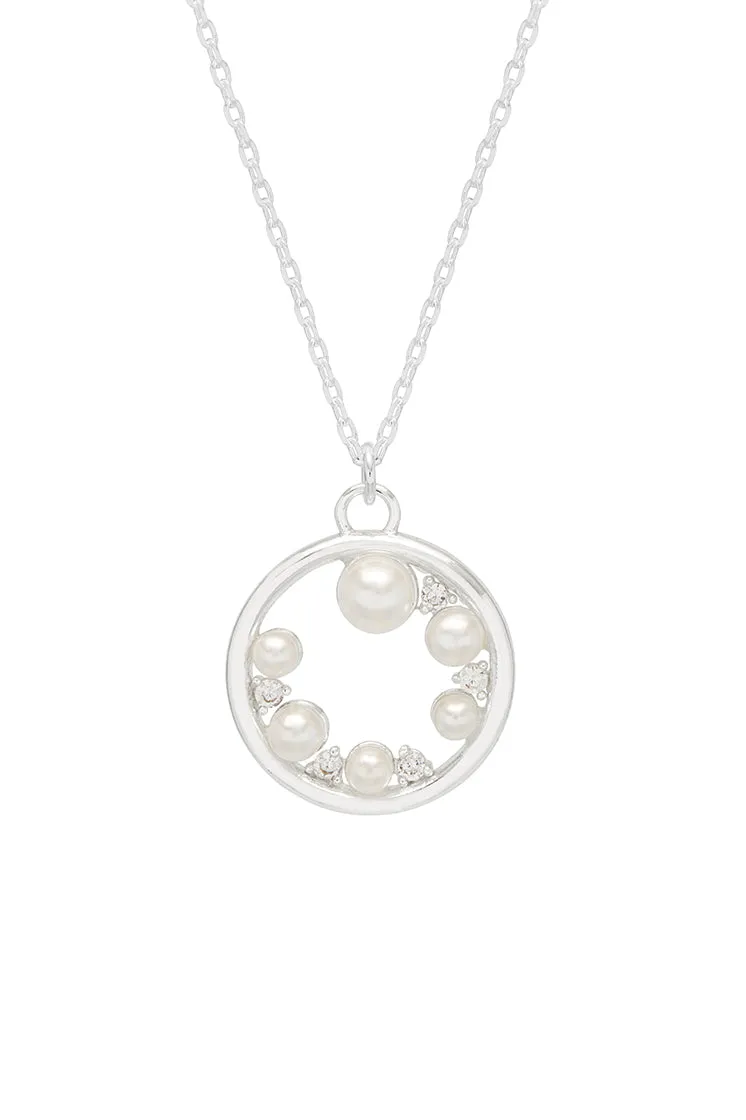 Pearl CZ Cut-Out Pendant sold by Estella Bartlett product image thumbnail 3