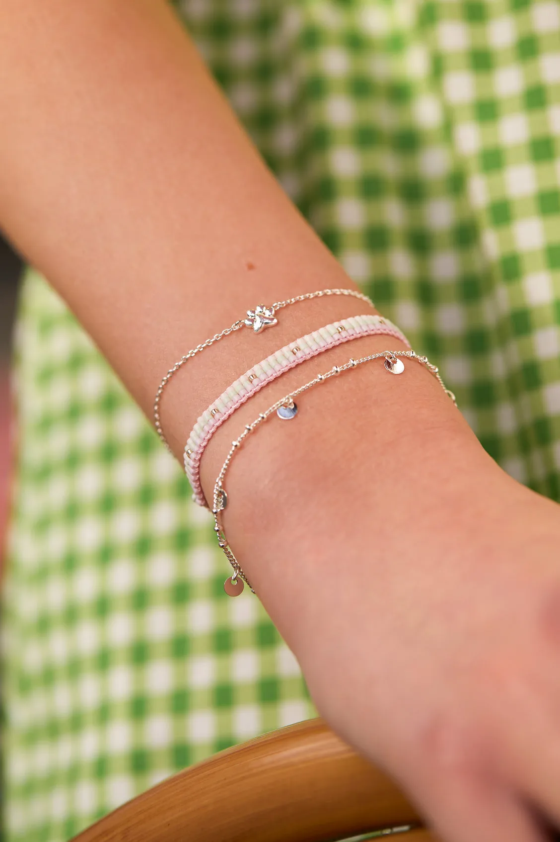 Woven Duo Beaded Charm Bracelets sold by Estella Bartlett product image thumbnail 2