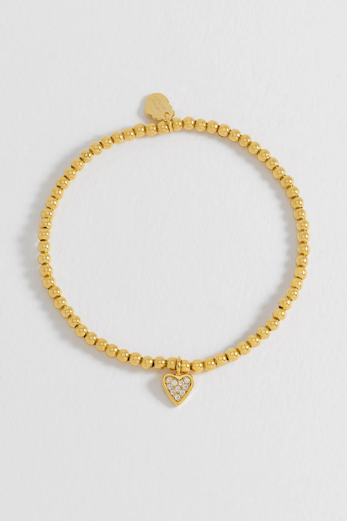 Sienna Beaded Pave Heart Bracelet sold by Estella Bartlett product image thumbnail 4