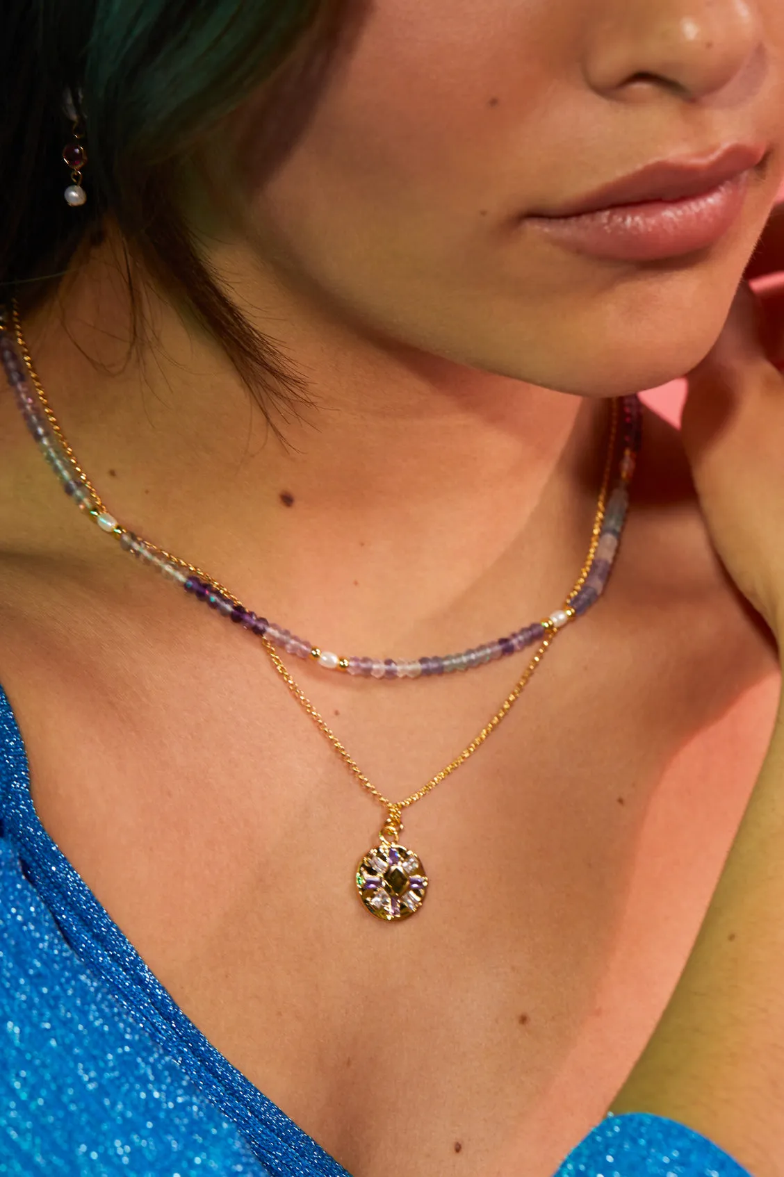 CZ Flower Pendant sold by Estella Bartlett product image thumbnail 2