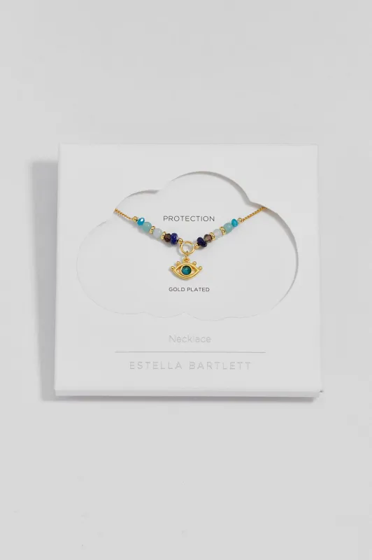 Evil Eye Beaded Necklace made by Estella Bartlett