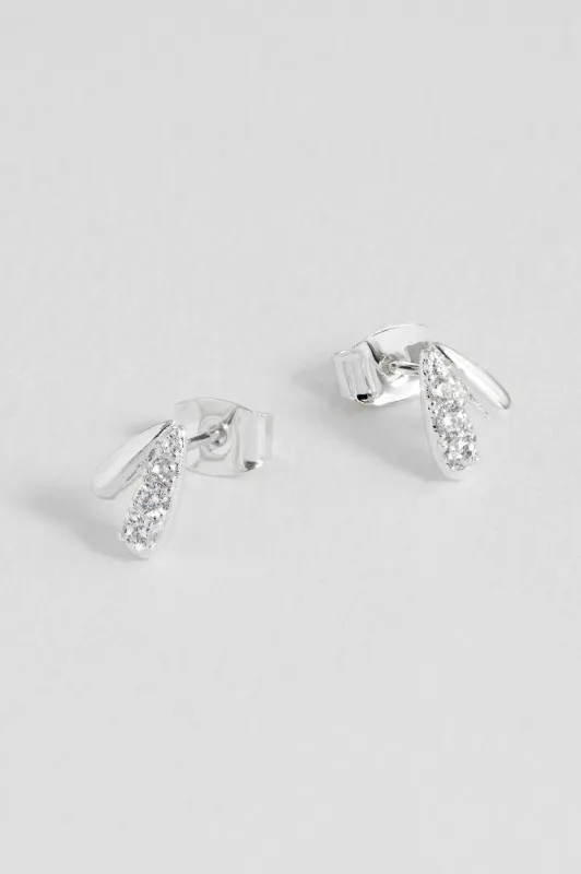 CZ Teardrop Studs made by Estella Bartlett