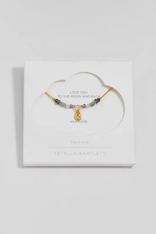 Moon and Star Beaded Necklace made by Estella Bartlett