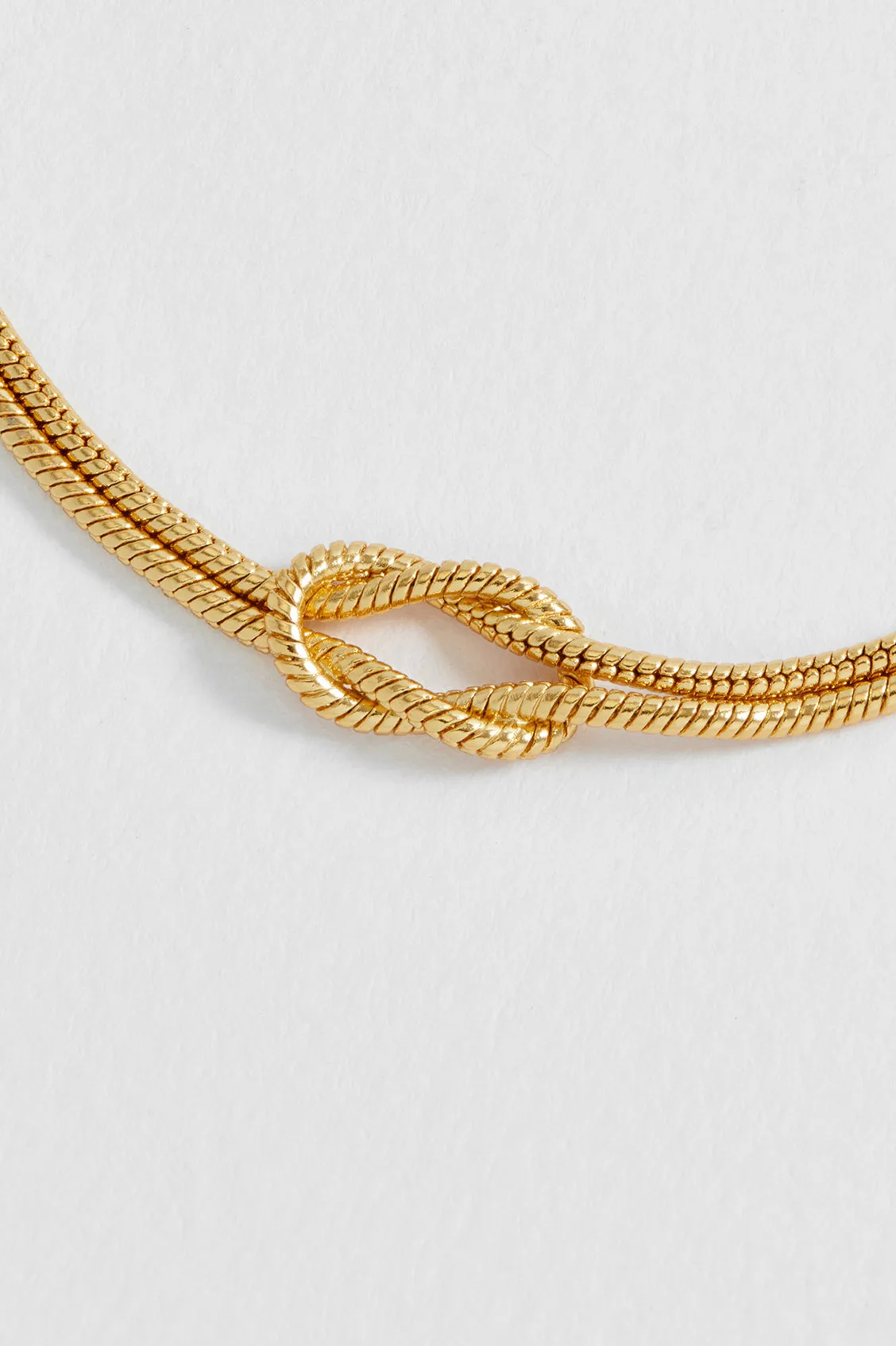 Snake Chain Double Knot T-Bar Bracelet sold by Estella Bartlett product image thumbnail 4