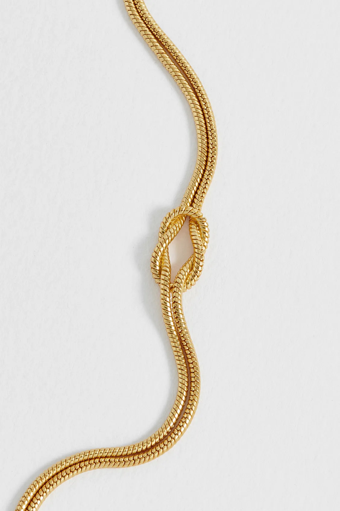Snake Chain Double Knot T-Bar Bracelet sold by Estella Bartlett product image thumbnail 5