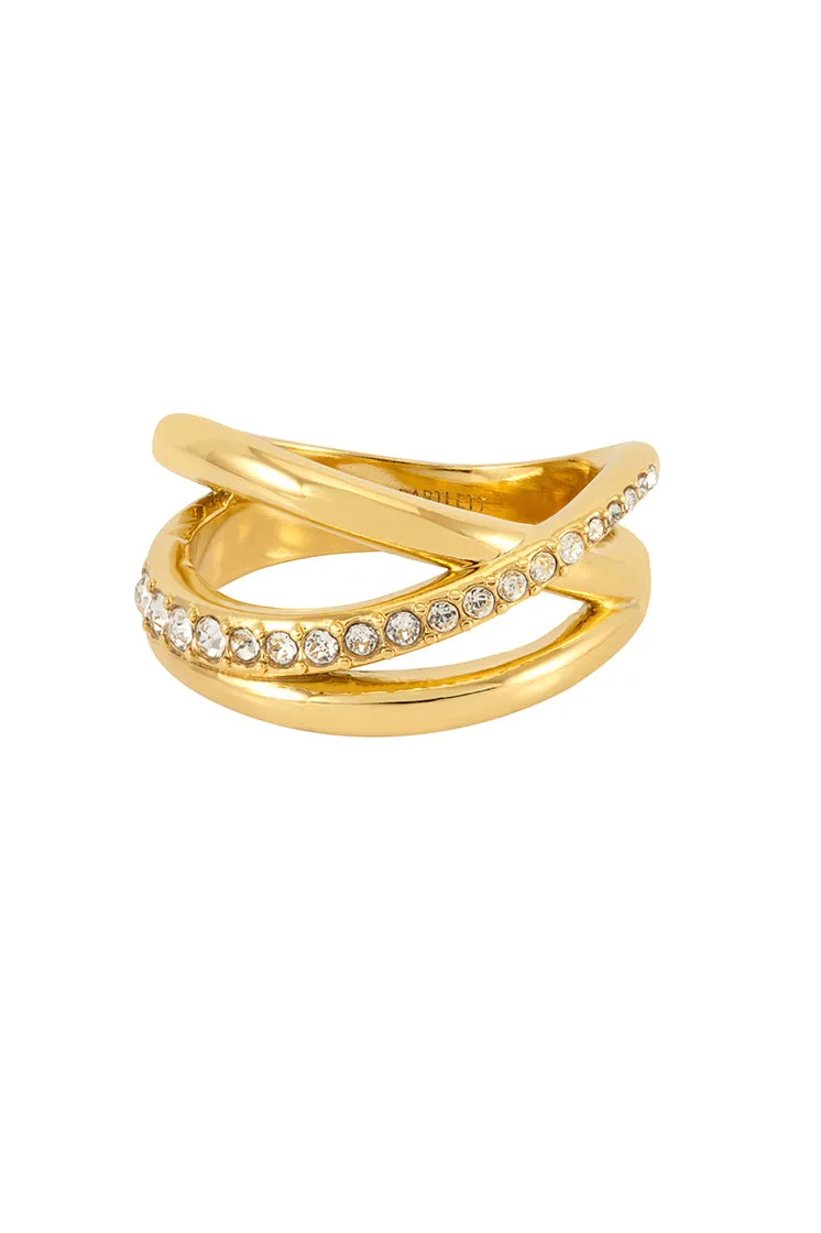 Twisted CZ Ring sold by Estella Bartlett product image thumbnail 3