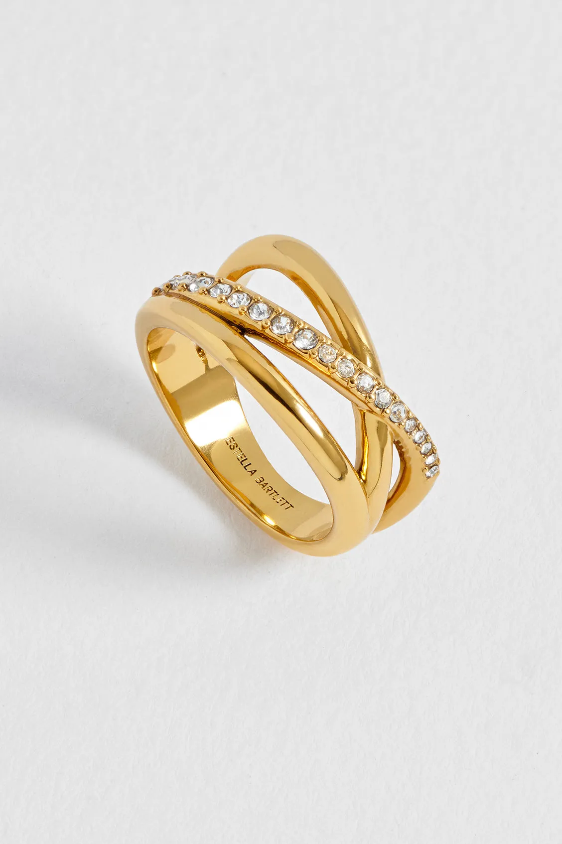 Twisted CZ Ring sold by Estella Bartlett