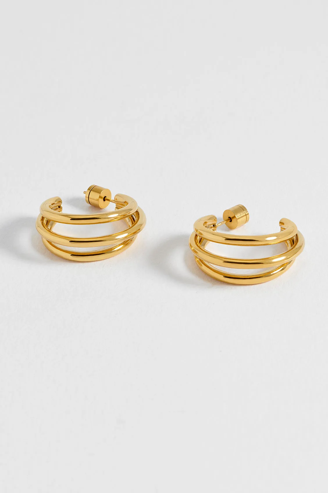 Triple Hoop Earrings sold by Estella Bartlett product image thumbnail 4