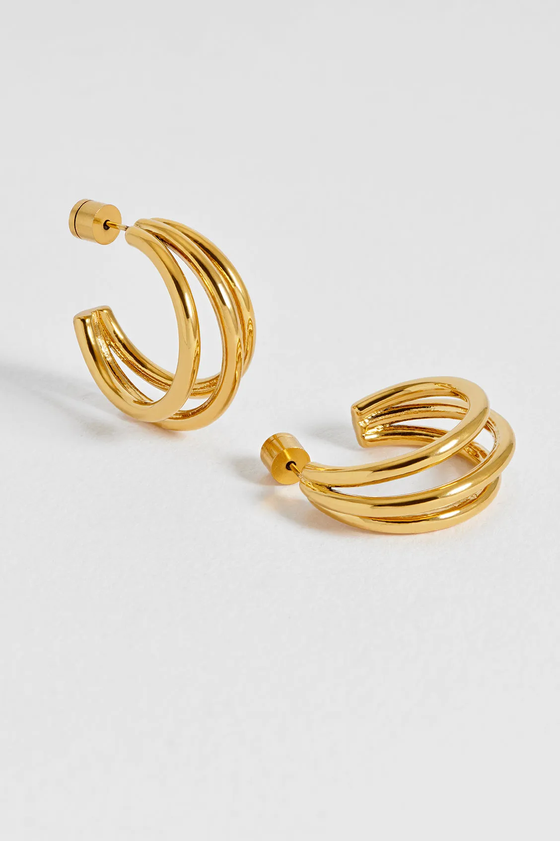 Triple Hoop Earrings sold by Estella Bartlett product image thumbnail 5