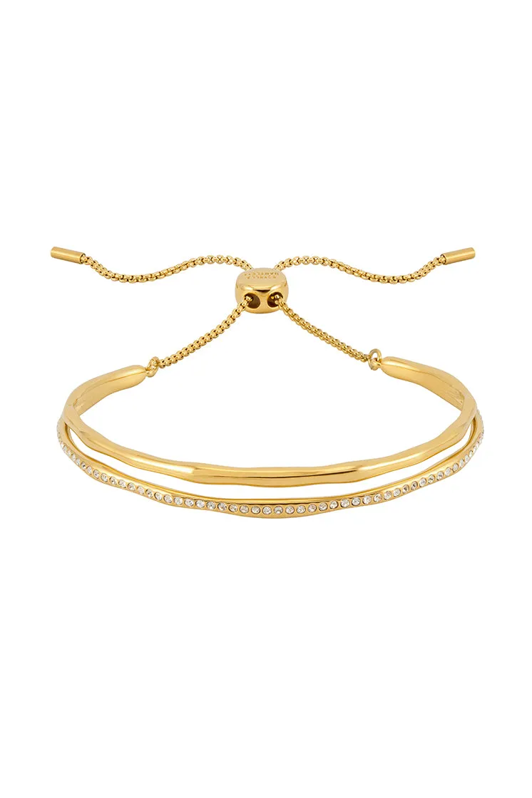 Molten CZ Pave Double Bangle sold by Estella Bartlett product image thumbnail 3