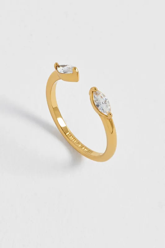 Marquise CZ Open Ring made by Estella Bartlett