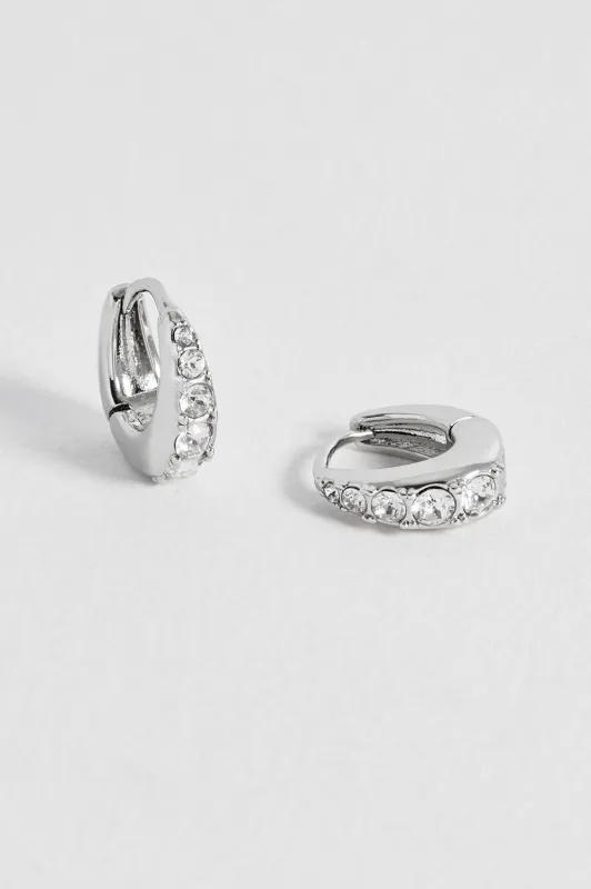 CZ Teardrop Huggies made by Estella Bartlett