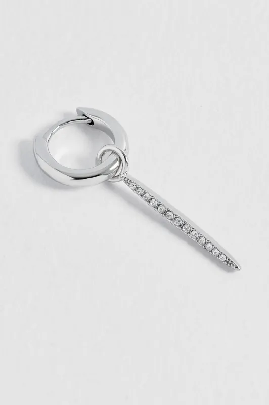 CZ Pave Bar Drop Huggies made by Estella Bartlett