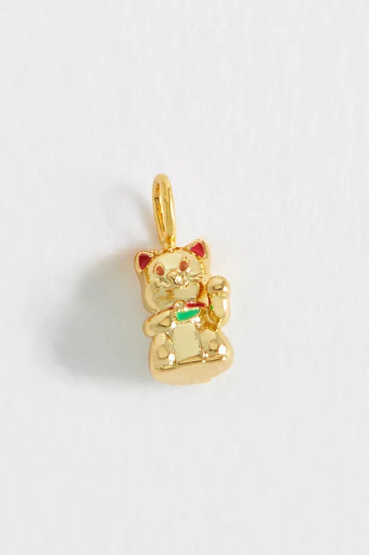 Lucky Cat Charm made by Estella Bartlett