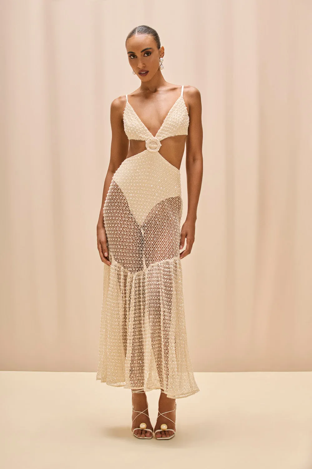 CROCHET BLOOM CUT OUT BEACH DRESS sold by PatBO