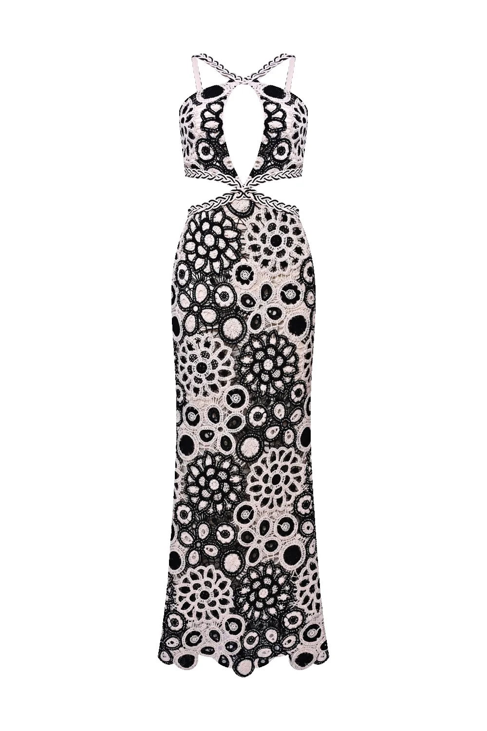 CORAL CROCHET MAXI DRESS sold by PatBO product image thumbnail 2