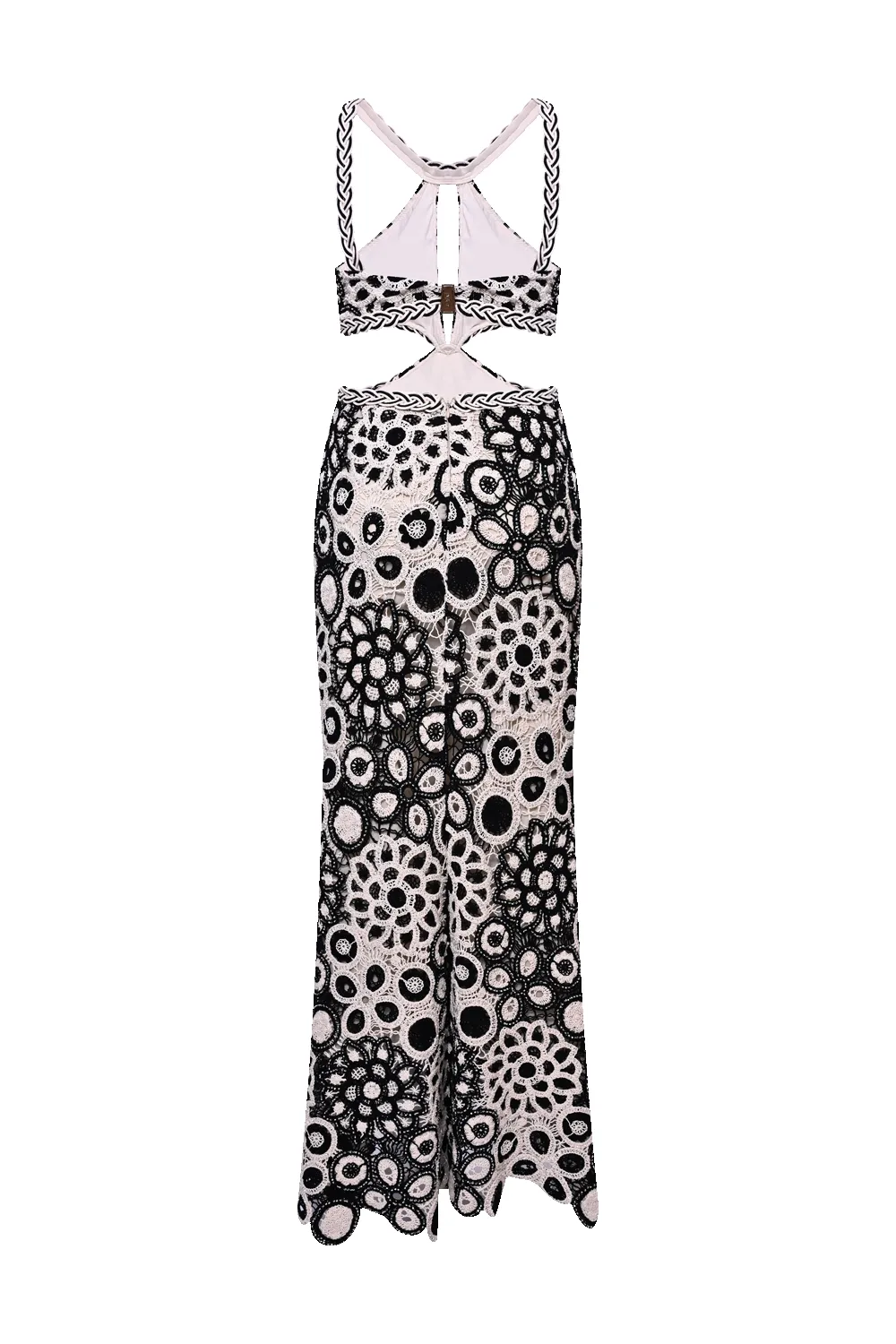 CORAL CROCHET MAXI DRESS sold by PatBO product image thumbnail 3