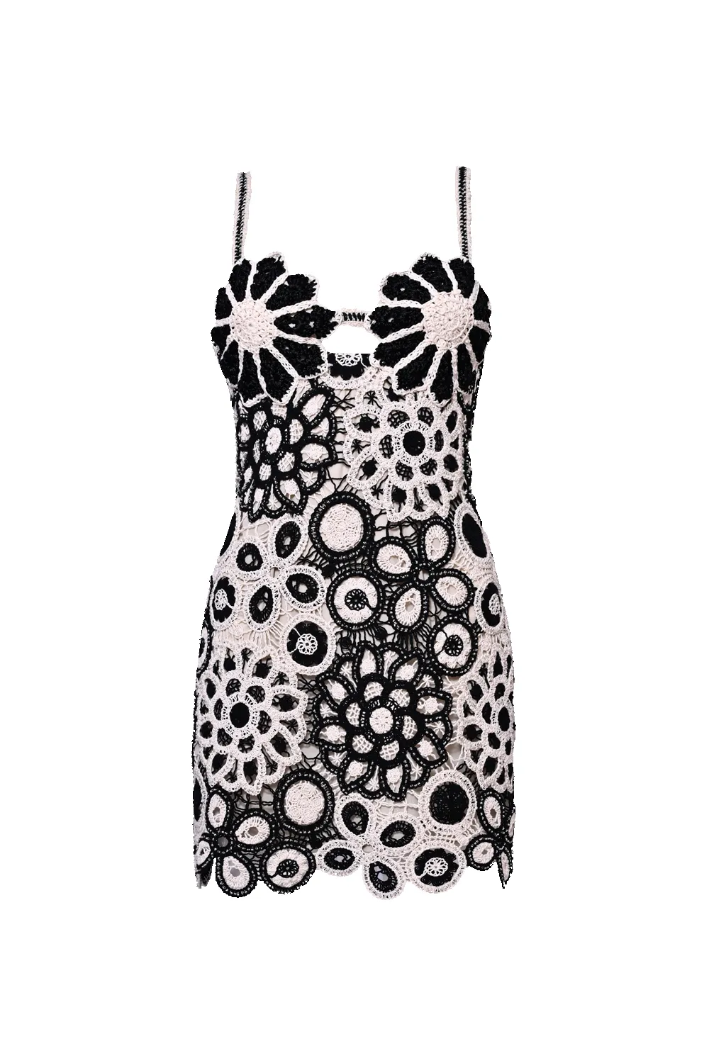 CORAL CROCHET MINI DRESS sold by PatBO product image thumbnail 2