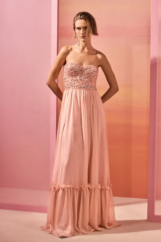CHIFFON DAYDREAM MAXI DRESS made by PatBO