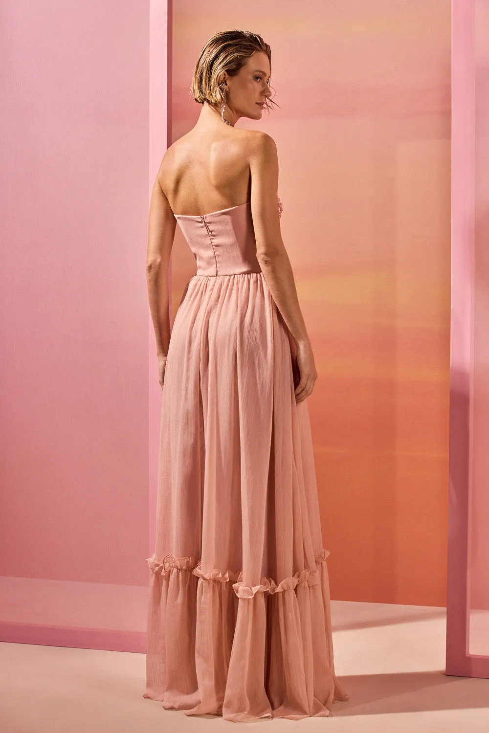 CHIFFON DAYDREAM MAXI DRESS sold by PatBO product image thumbnail 3