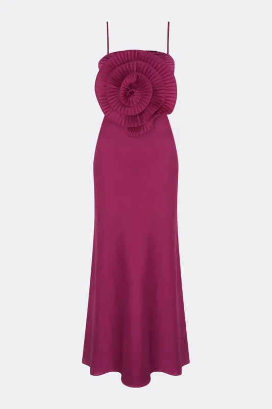 DREAM SATIN FLOWER GOWN sold by PatBO