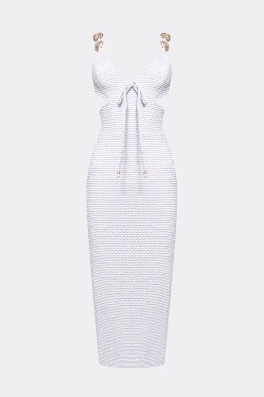 GAVEA MESH CUT OUT MIDI DRESS sold by PatBO