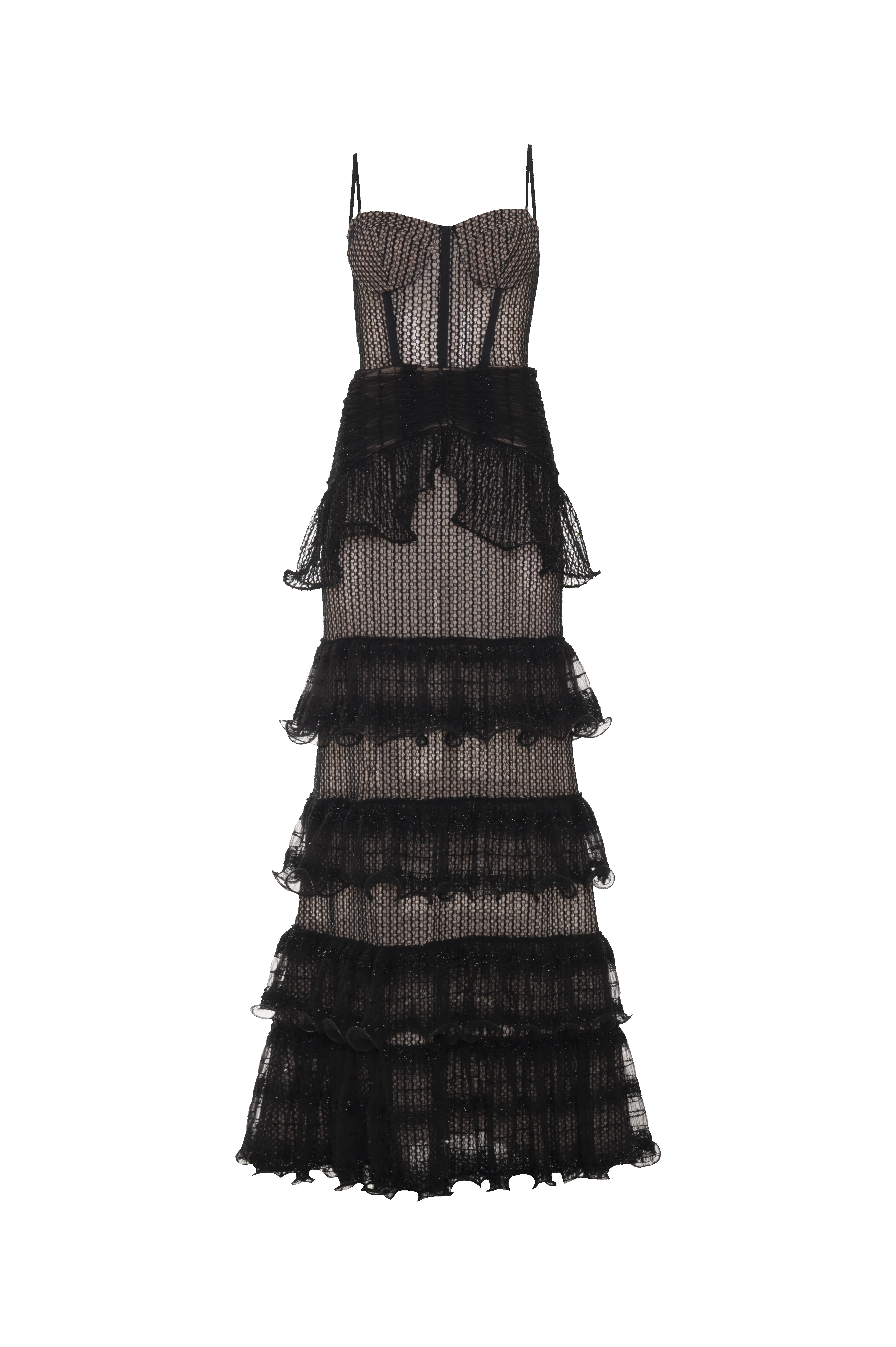 TULE TRANSPARENCY LONG DRESS sold by PatBO product image thumbnail 3