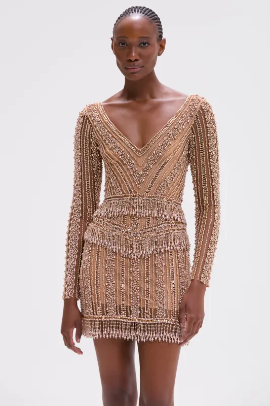 EMBROIDERY DREAMS LONG SLEEVE MINI DRESS sold by PatBO