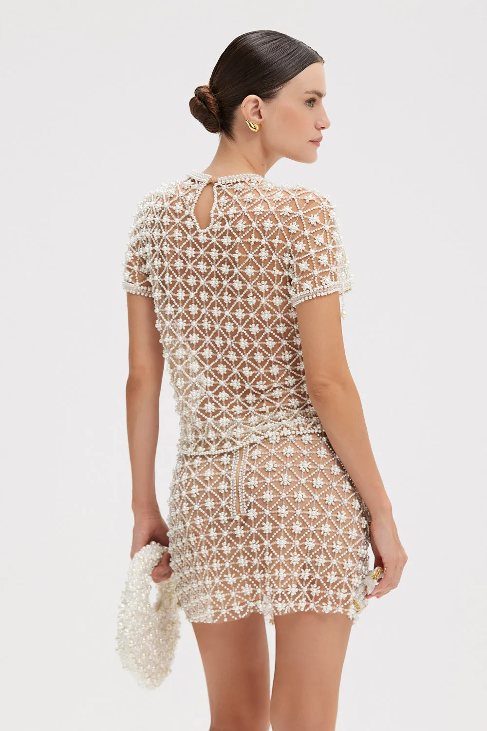 BUTTERFLY EMBROIDERY MINI SKIRT sold by PatBO product image thumbnail 3