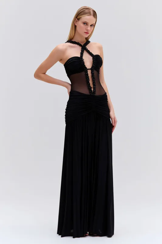 Moonlight Cross-Front Maxi Dress sold by PatBO