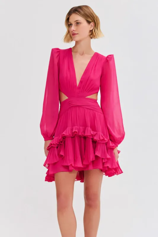 DEEP V CUTOUT MINI DRESS sold by PatBO