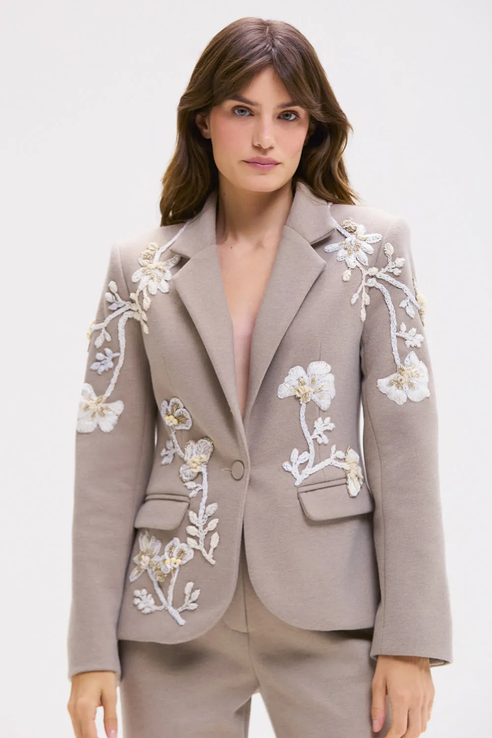 URBAN REFUGE EMBROIDERED BLAZER sold by PatBO