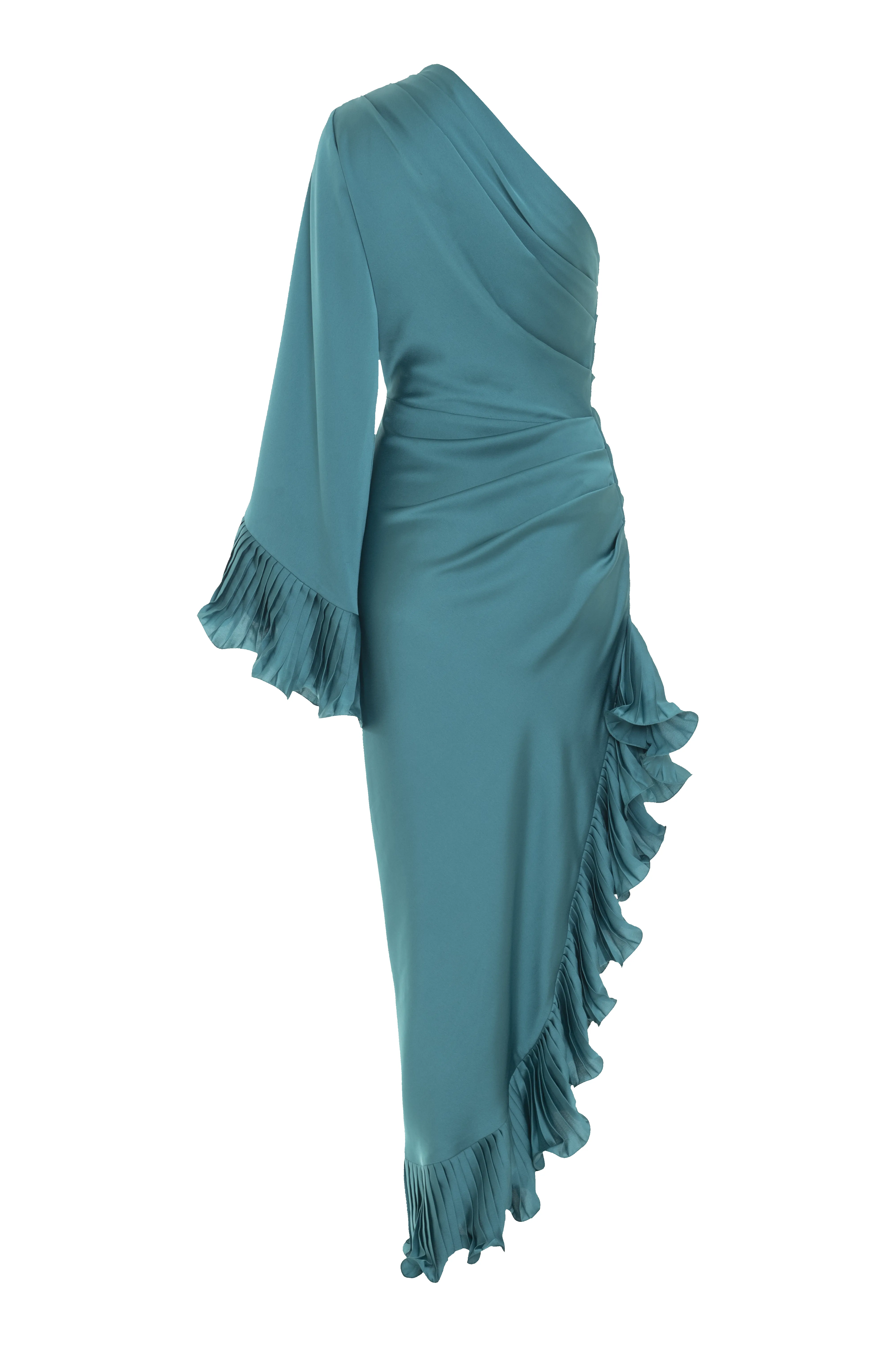 DREAM SATIN ONE SHOULDER MIDI DRESS sold by PatBO product image thumbnail 4