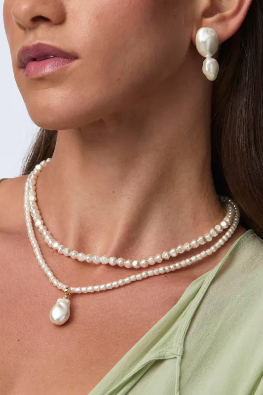 ESTATE LAYERED PEARL NECKLACE sold by PatBO