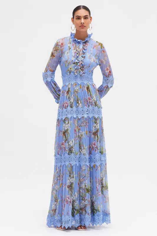 DELICATA FLUTTER MAXI DRESS made by PatBO