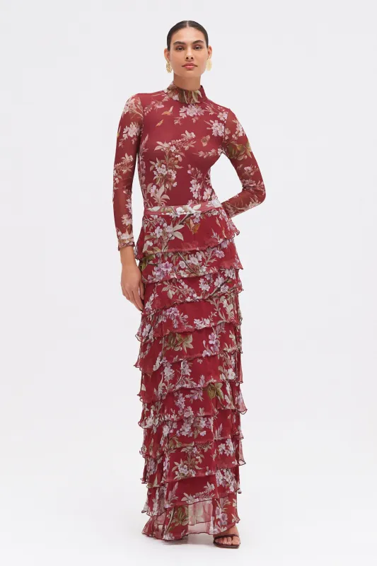 DELICATA FLUTTER MAXI SKIRT sold by PatBO