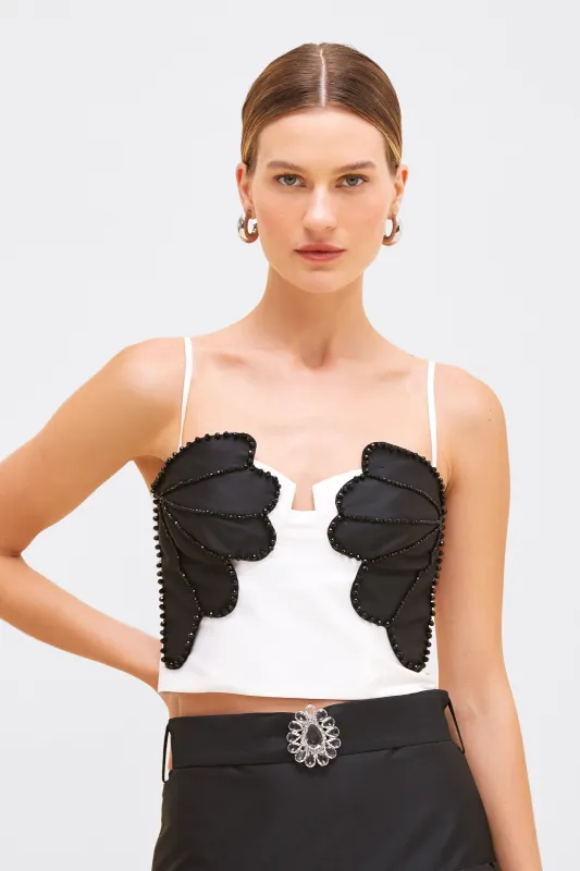 TAFFETA BLOOM TOP made by PatBO