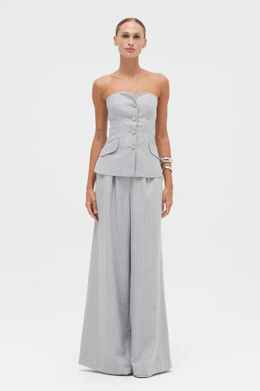 METALLIC PINSTRIPE PANT made by PatBO