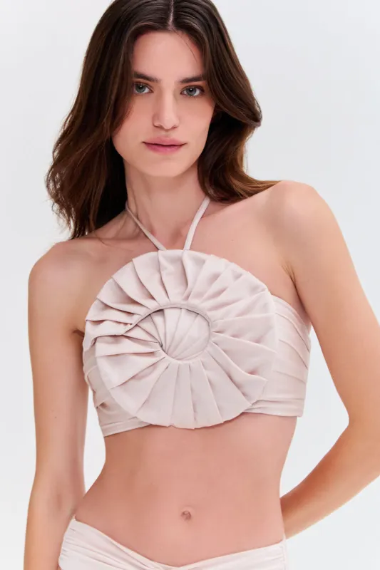 SEASHELL LYCRA SHELL BIKINI TOP sold by PatBO
