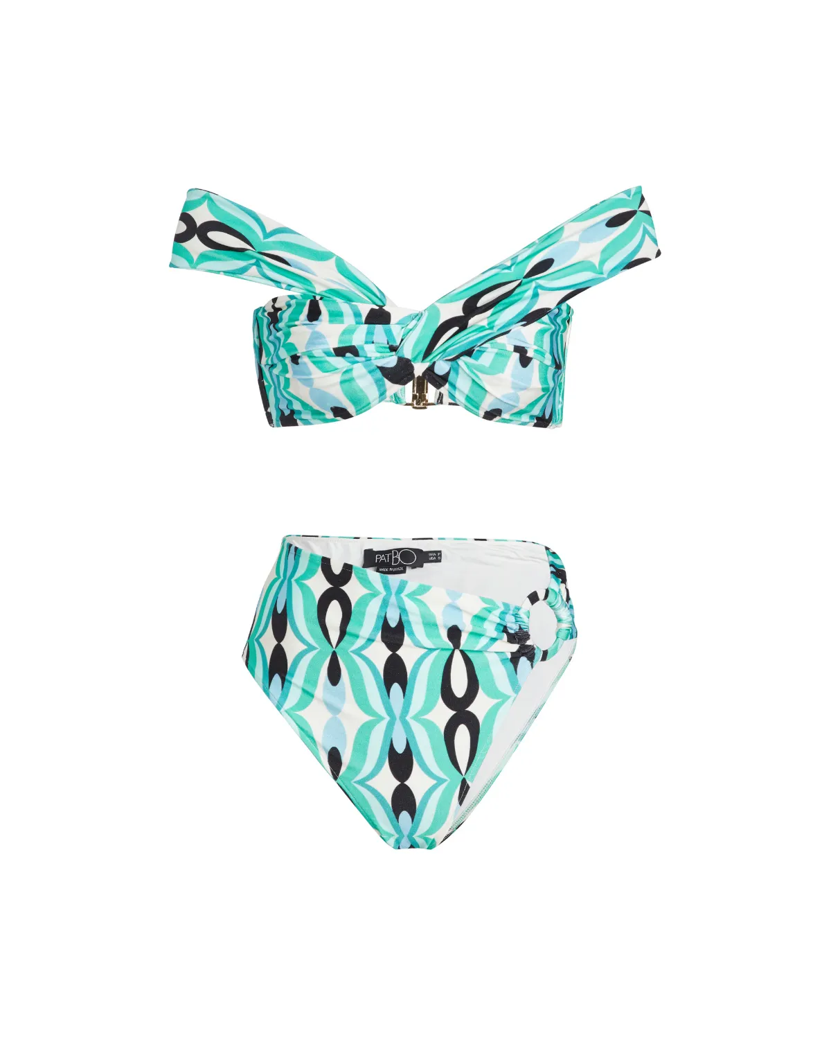 TWIST MID-RISE BIKINI BOTTOM (FINAL SALE) sold by PatBO product image thumbnail 3