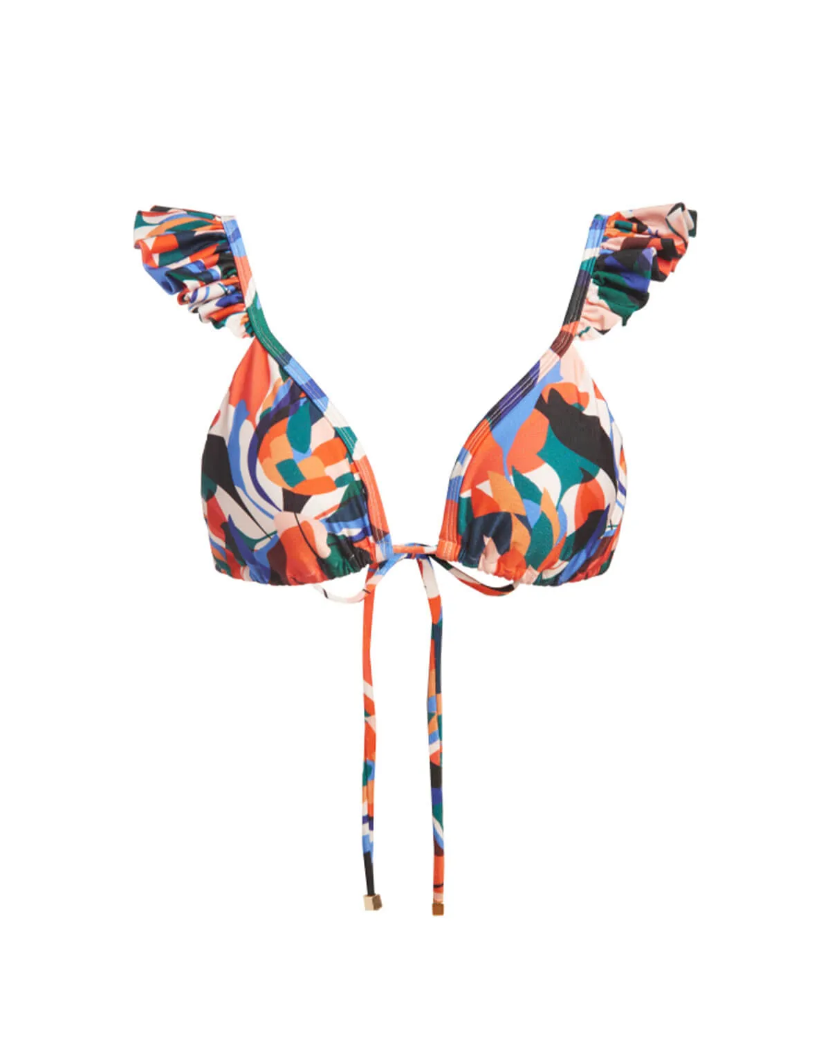 Protea Ruffle String Bikini Top (FINAL SALE) sold by PatBO product image thumbnail 4