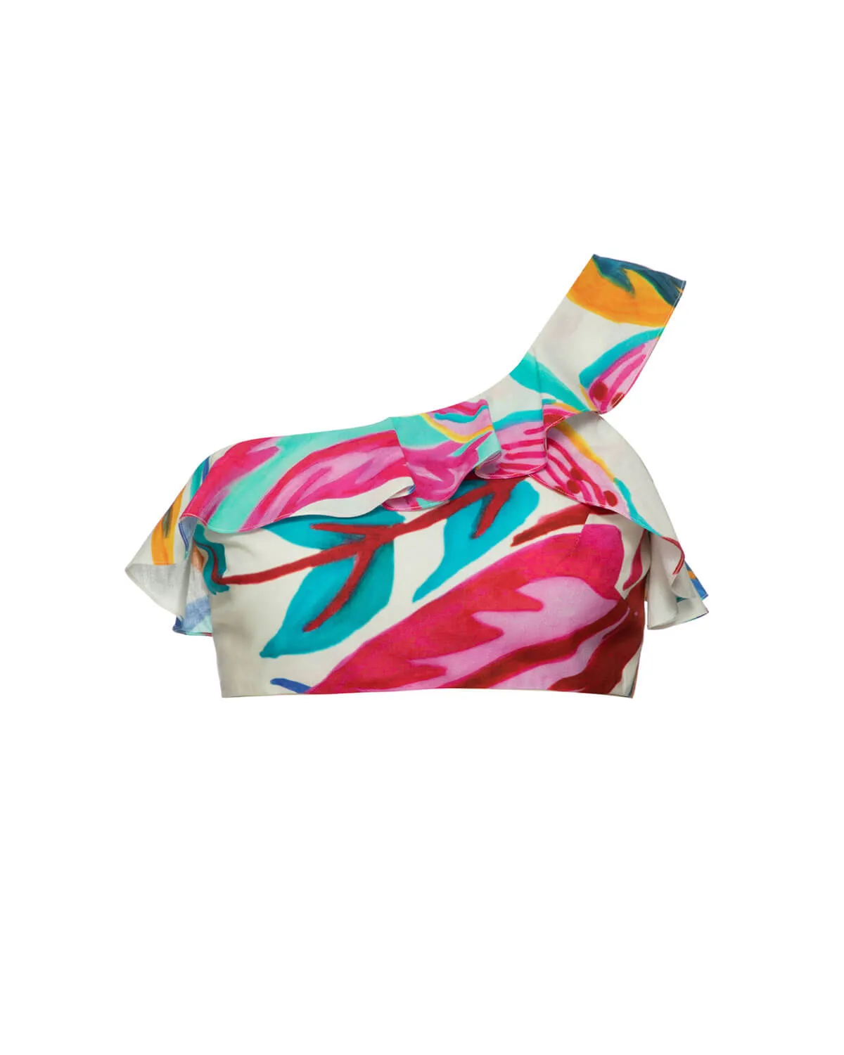 Flora One Shoulder Cropped Top (FINAL SALE) sold by PatBO product image thumbnail 5