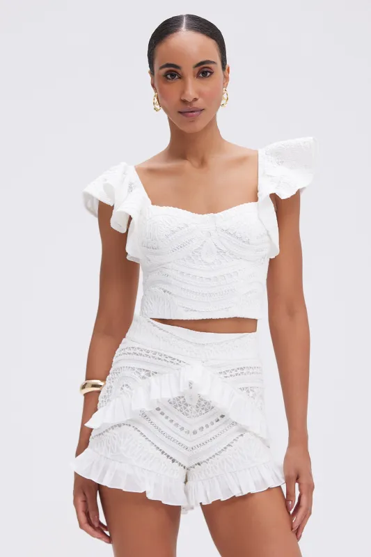 RHYTHMIC LACE SHORT made by PatBO